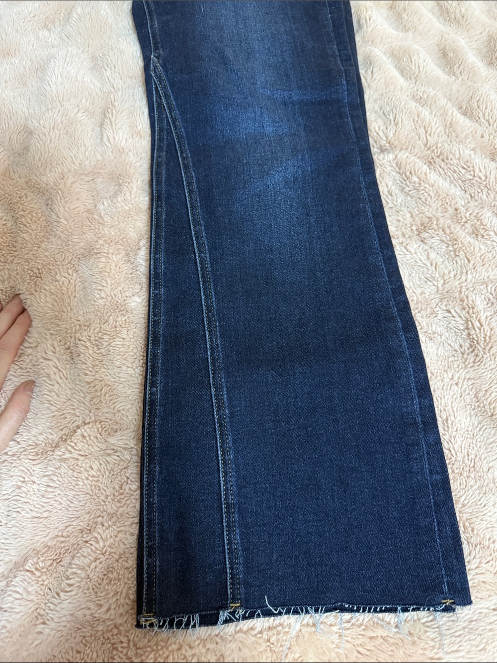Dark Blue Risen Women's Jeans - Picture 4 of 4